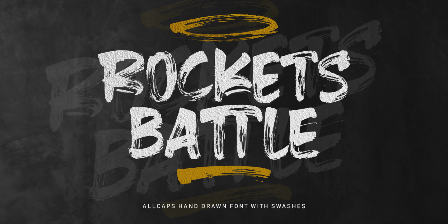Przykładowa czcionka Rockets Battle #10